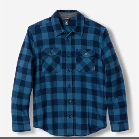 NWT Eddie Bauer Boys Eddie's Favorite Flannel‎ Shirt Size XS - Picture 1 of 7